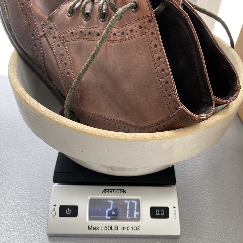 Steve Madden Mens Evander Leather Wing Tip Ankle Boots Size 9.5 Dressy Casual - Picture 10 of 10